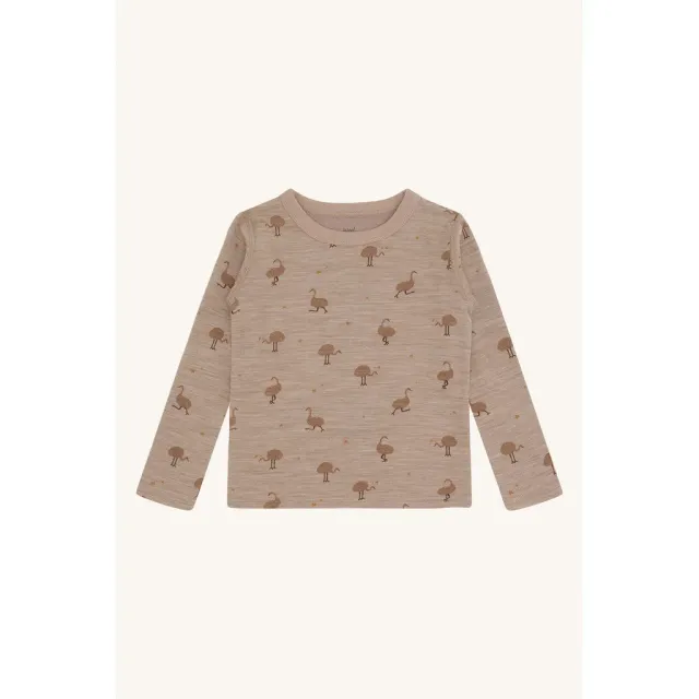 Hust & Claire Abba Ostrich bluse biscuit uld