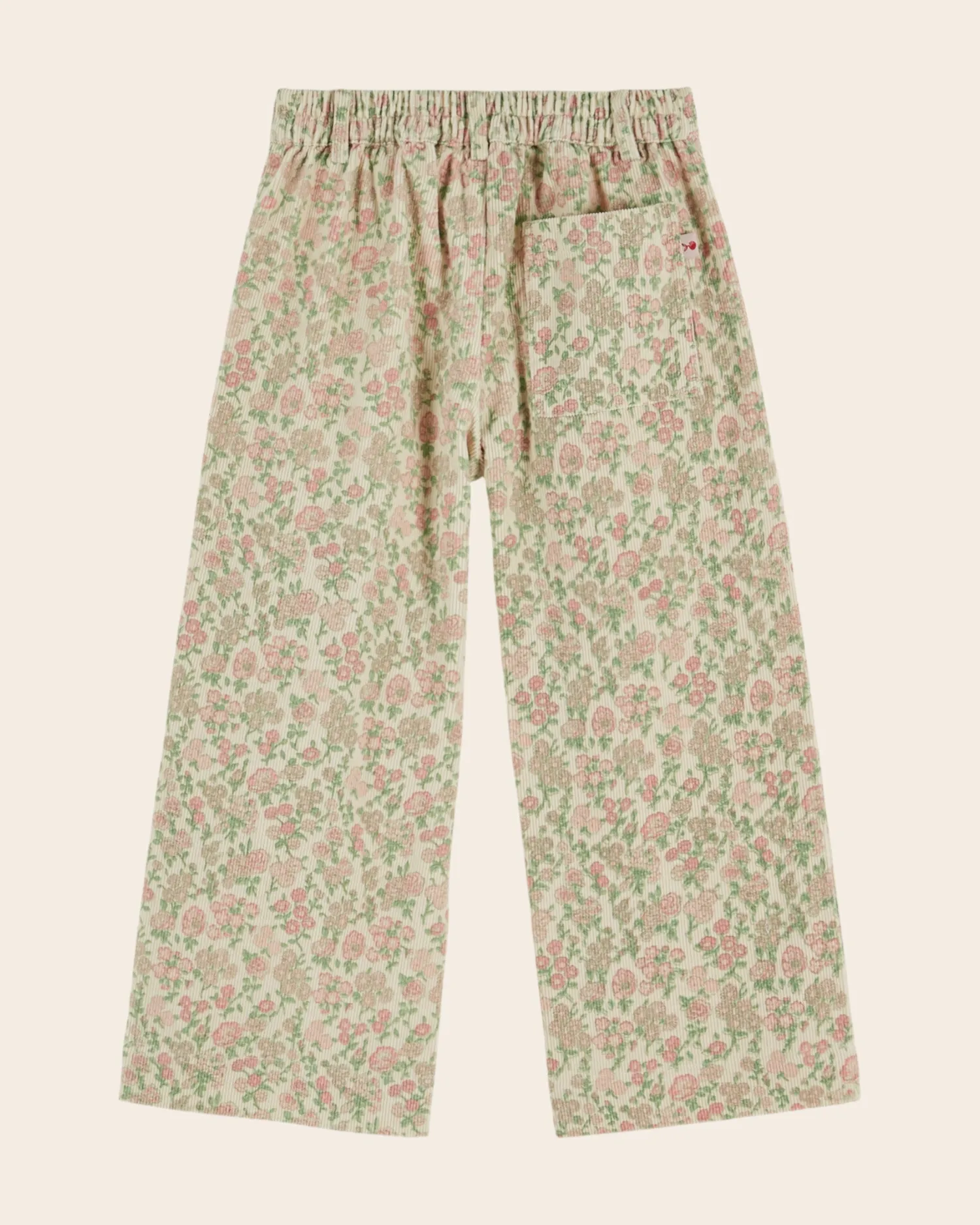 Emile et Ida Velours Fleuri Bukser grøn blomstret