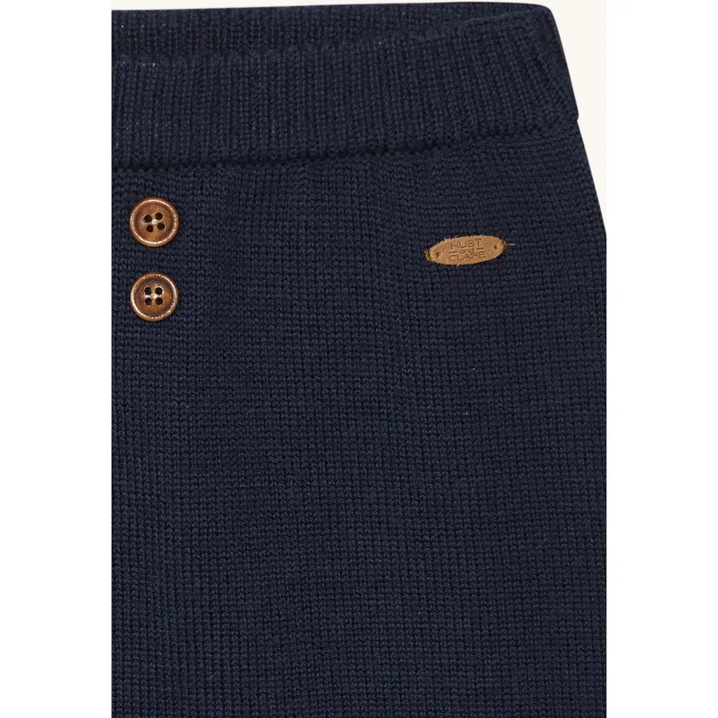Hust & Claire Guri Wool Knit bukser More Navy merino