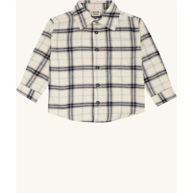 Hust & Claire HCRavn Soft skjorte French Oak ternet