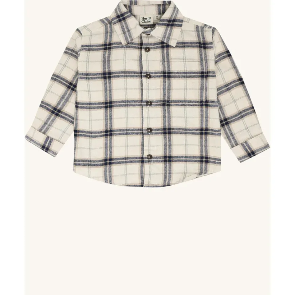 Hust & Claire HCRavn Soft skjorte French Oak ternet