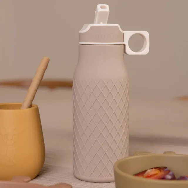 nuuroo Isa drikkedunk 400 ml Cobblestone silikone
