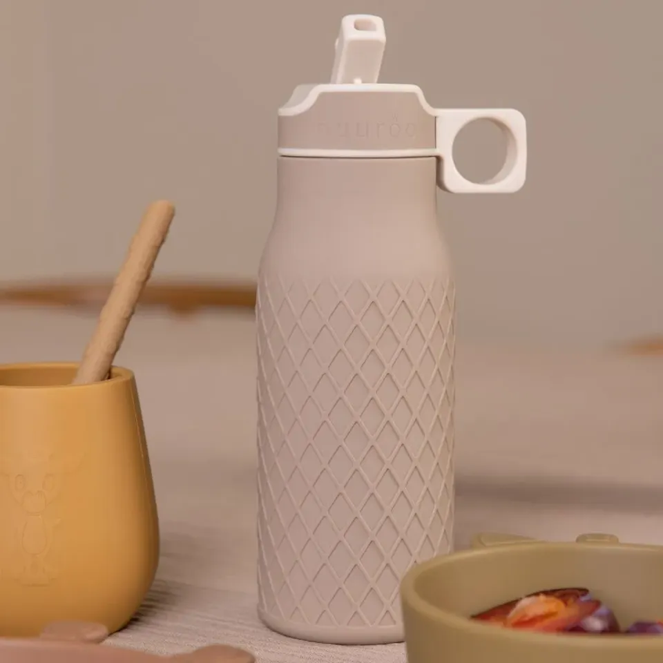 nuuroo Isa drikkedunk 400 ml Cobblestone silikone