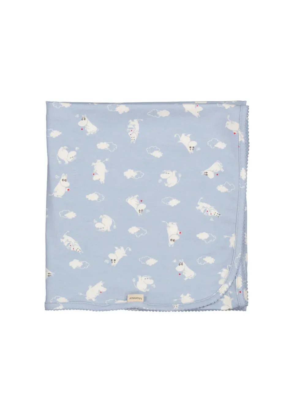 MarMar Copenhagen Alida tæppe Blue Moomin 80x80