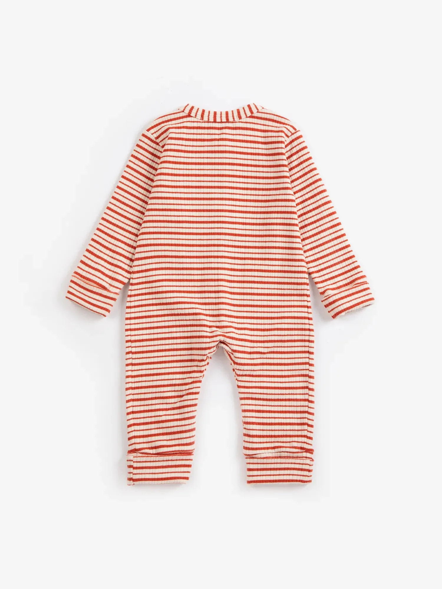Bobo Choses Mush Monster Duo Stripes sparkedragt offwhite slim fit