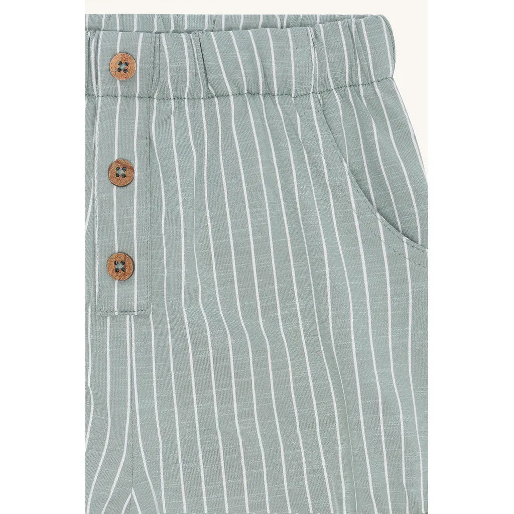 Hust & Claire Halvor shorts iceberg stribet økologisk