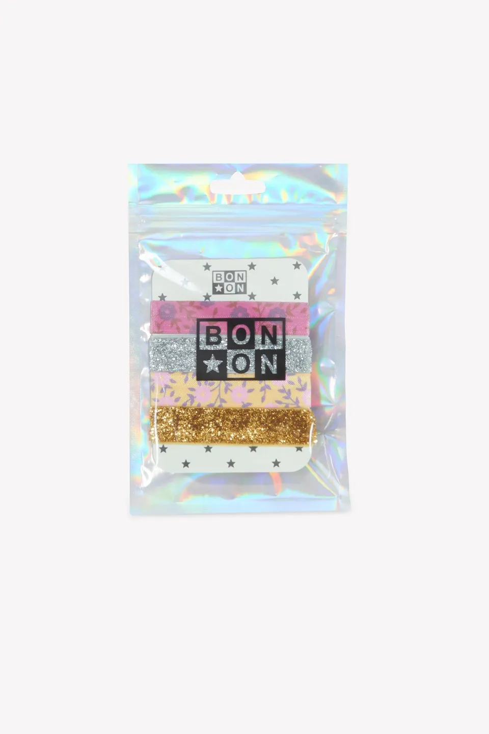 Bonton Foulfleur elastikker 4-pak blomst paillet