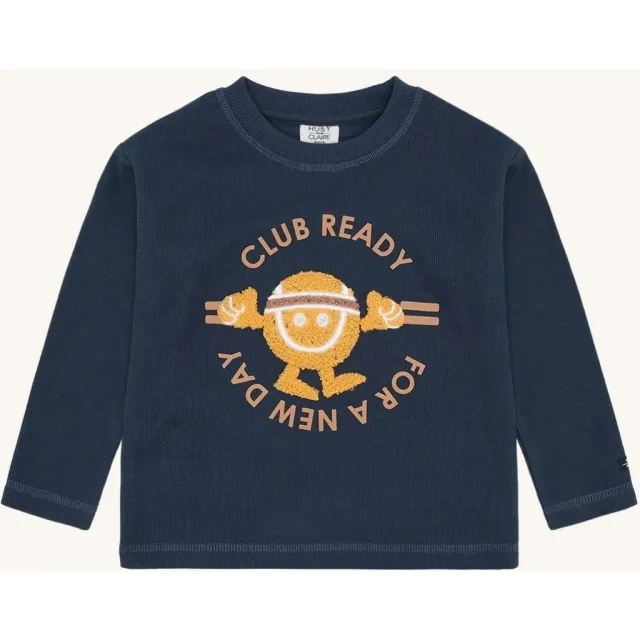Hust & Claire HCSune Tennis bluse Blues bomuld