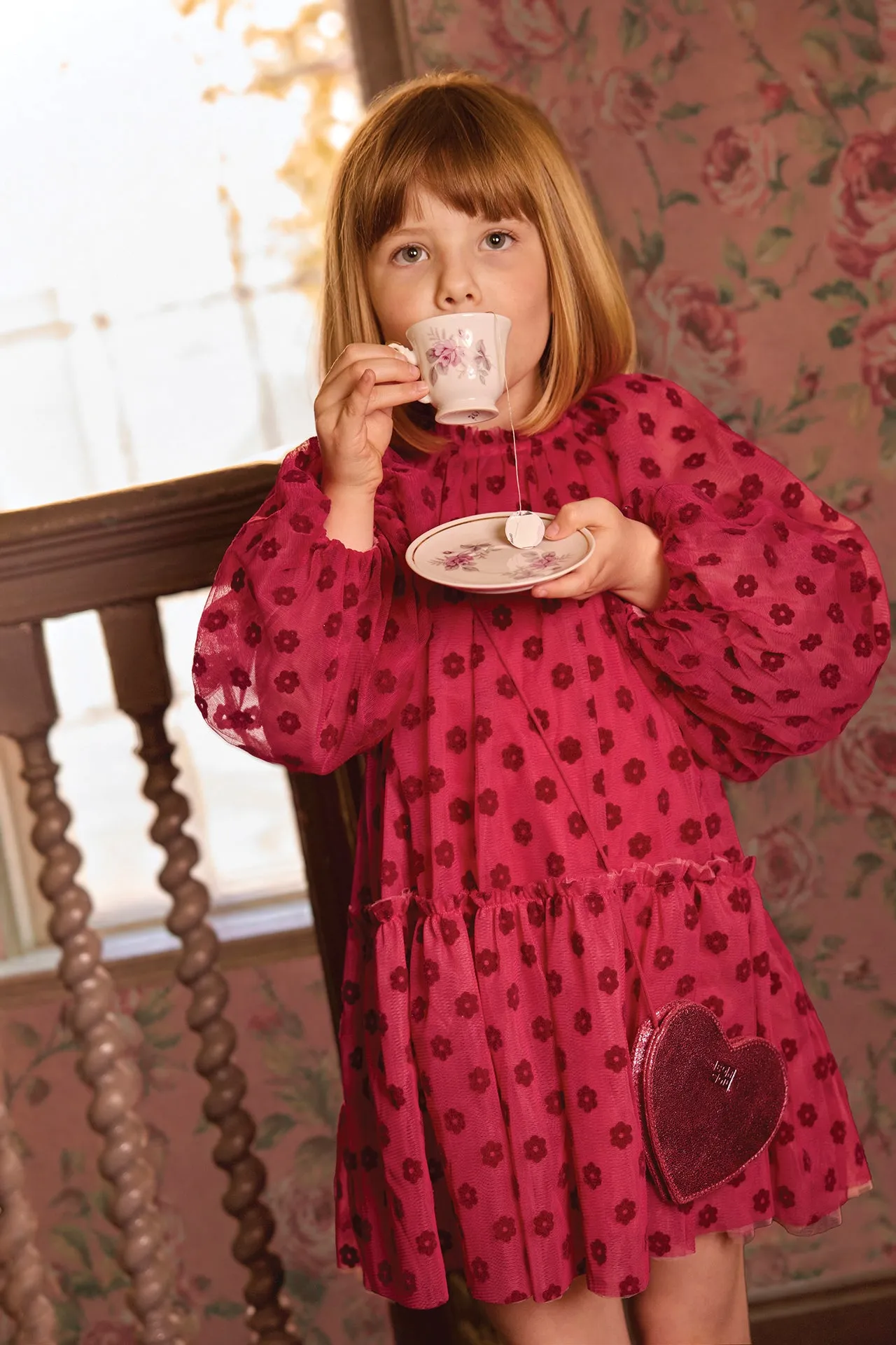 Bonton Phedre kjole rosa tyl prinsesse