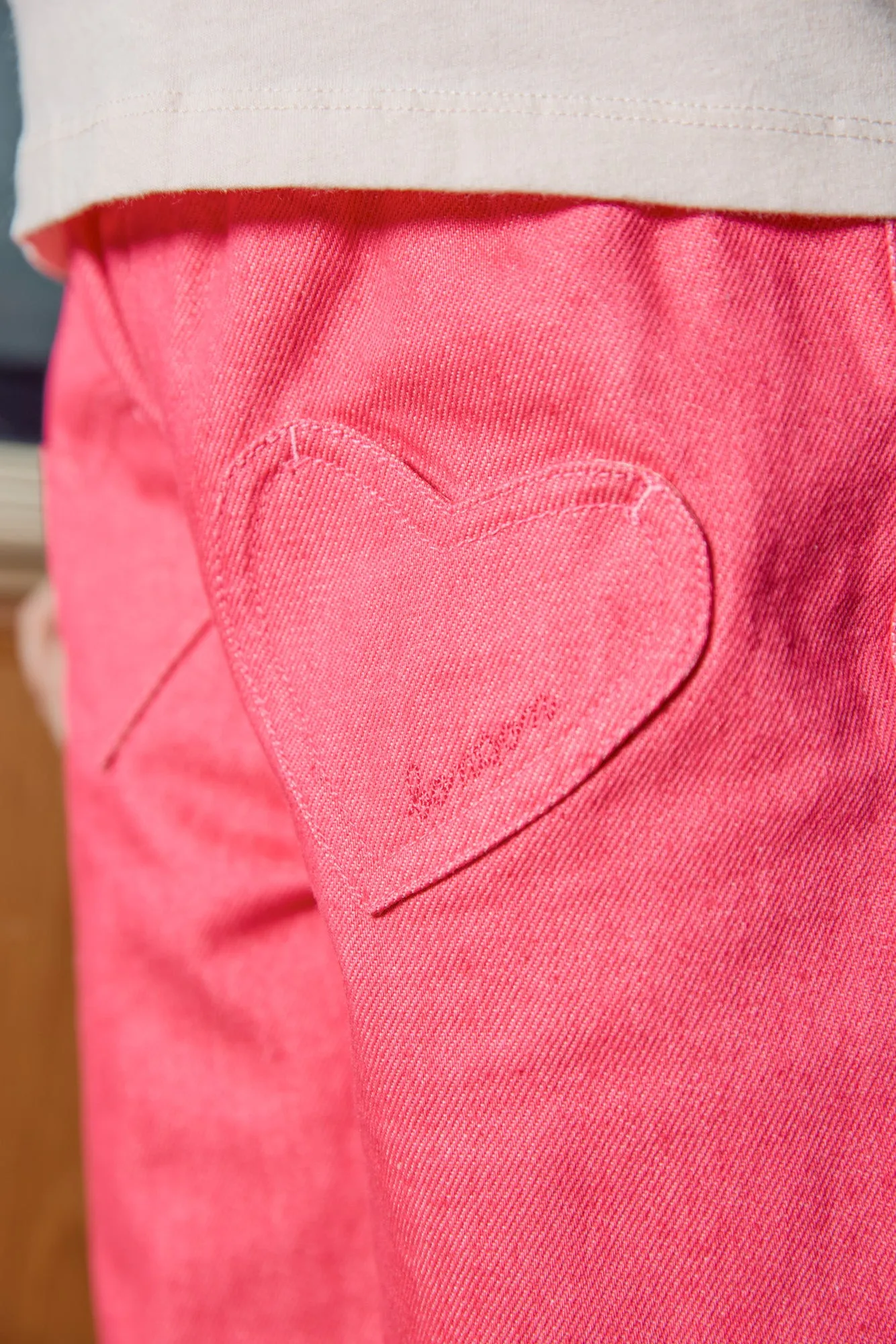 Bonton Duck jeans rosa bomuld til piger