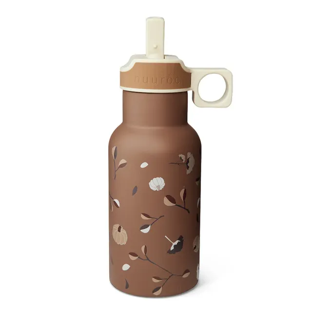 nuuroo Juno vandflaske 350 ml Pumpkin flower rustfrit stål