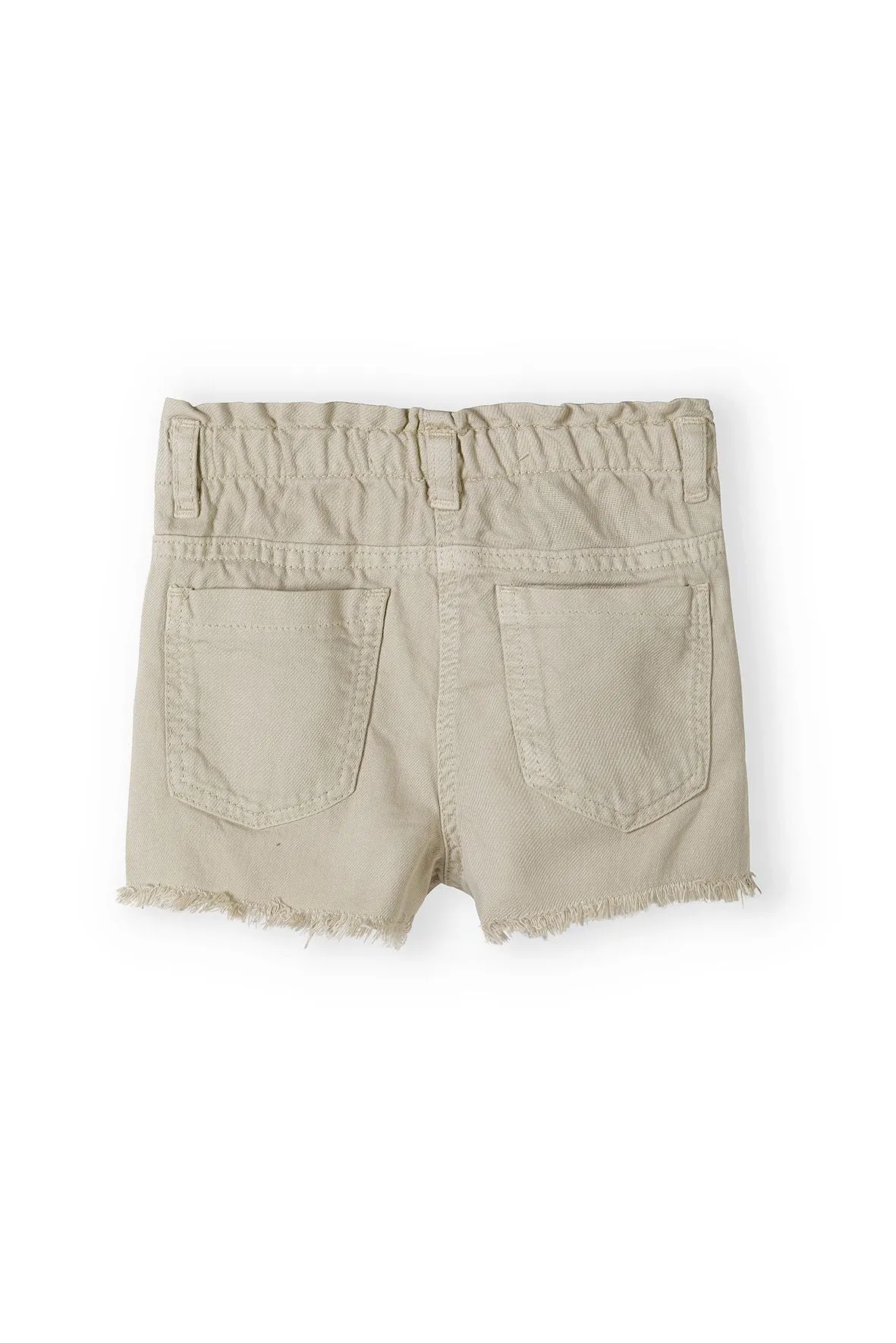 Minoti 38835 pige shorts stone bomuldstwill