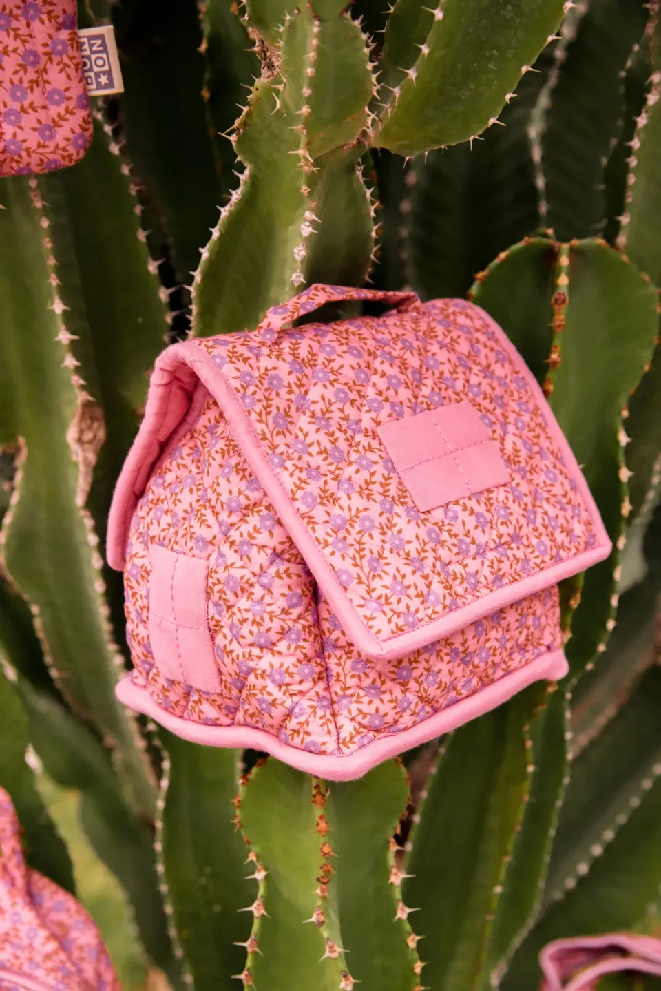 Bonton Casa Foulfleur taske violet bomuld