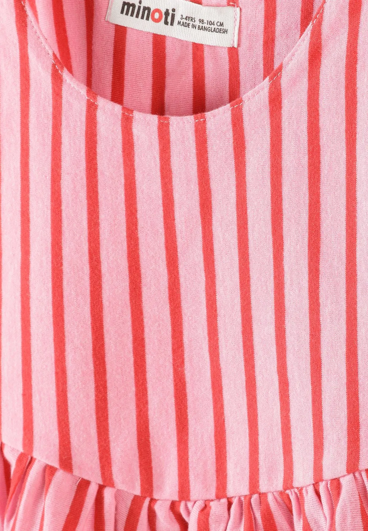 Minoti 44820 jerseykjole til piger 3-pak rosa bomuld