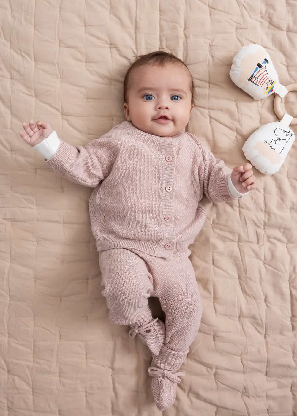 MarMar Taki strik cardigan Faded Rose perlestrik