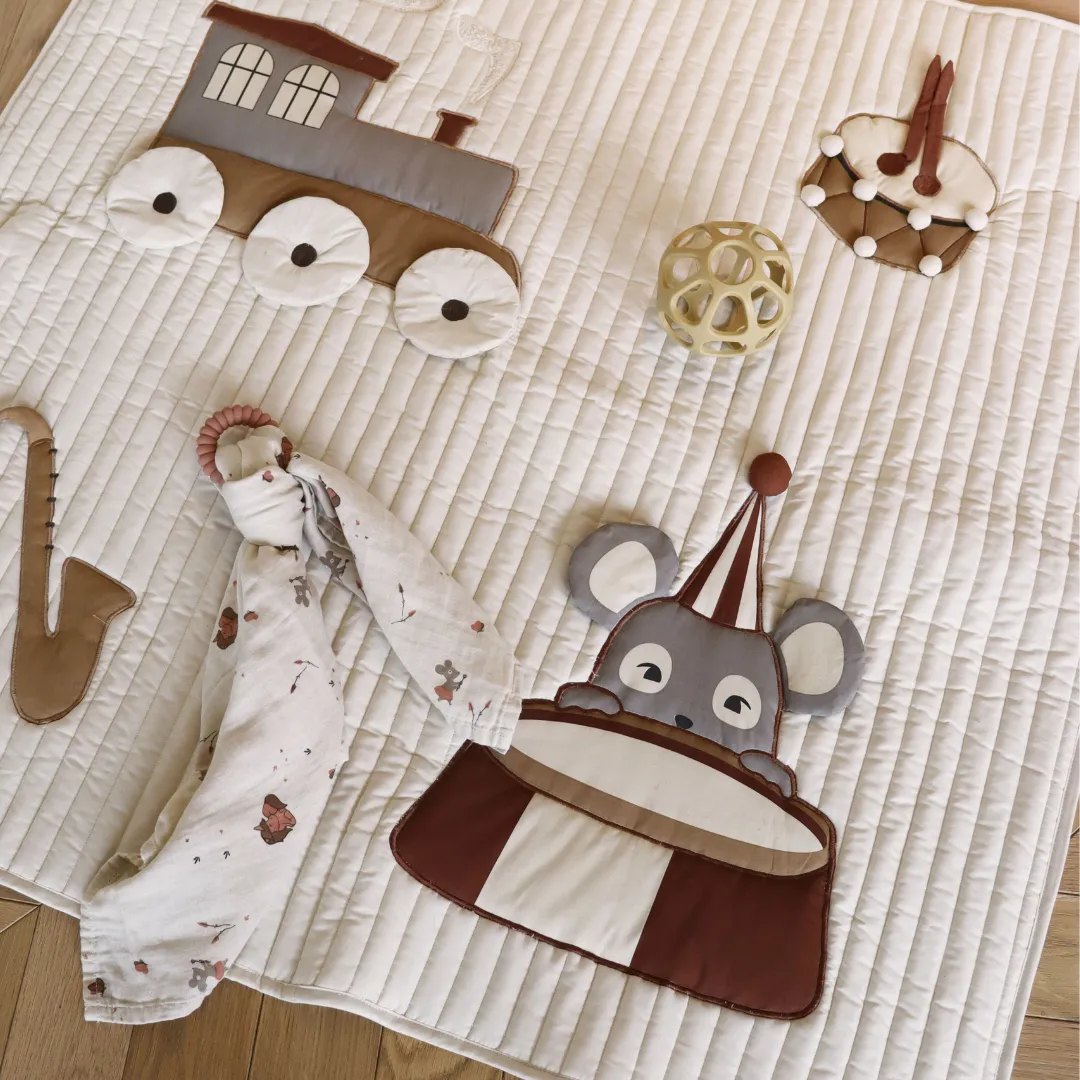 nuuroo Minnie musselin svøb Cream unicorn 120x120
