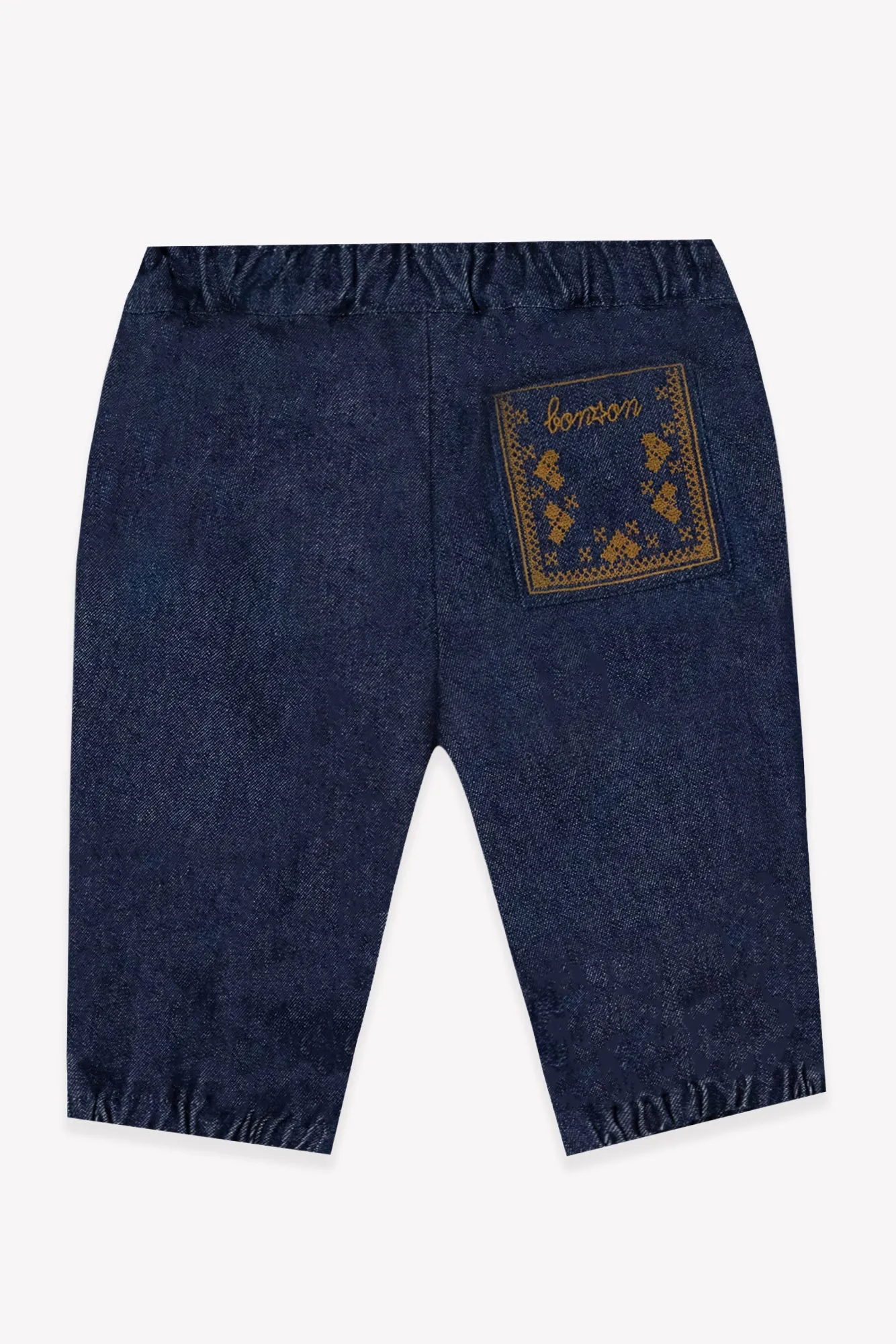 Bonton Miscotte bukser chambray hjertebroderi