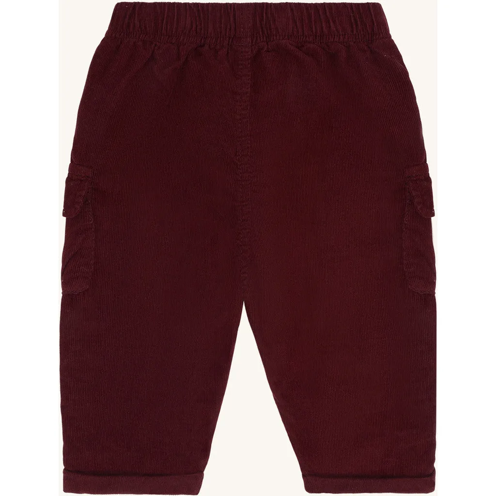 Hust & Claire HCTue Corduroy bukser Red Chocolate bomuld
