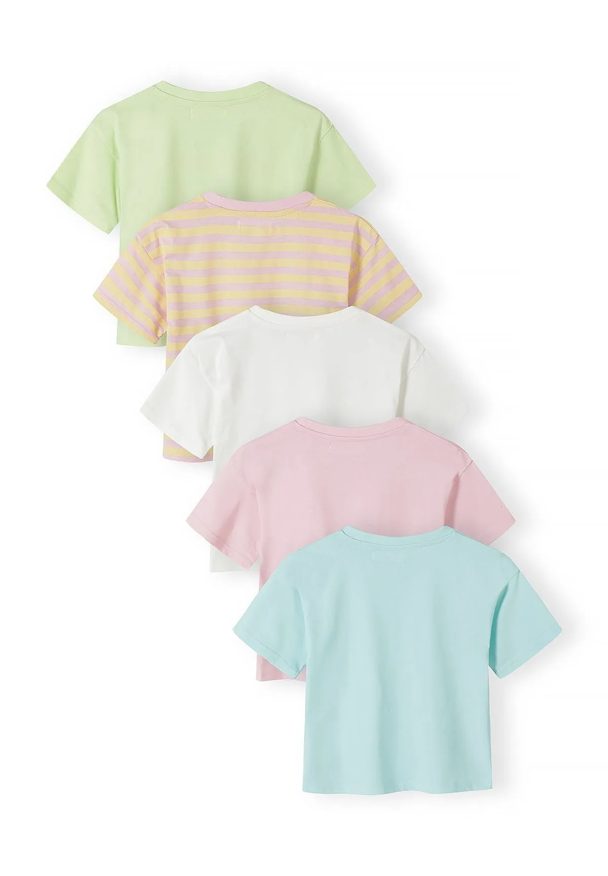 Minoti 44832 T-shirt pastel 5-pak til piger