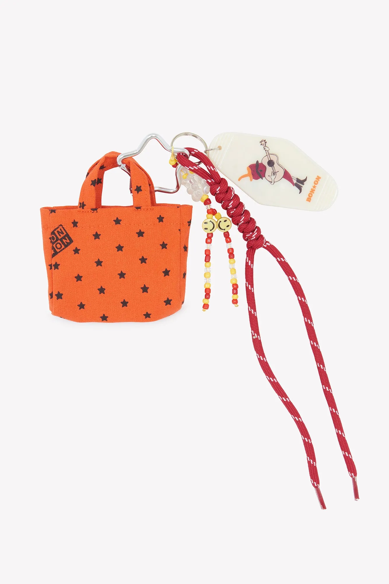 Bonton Grigri Cabas nøglering orange – mini taskevedhæng