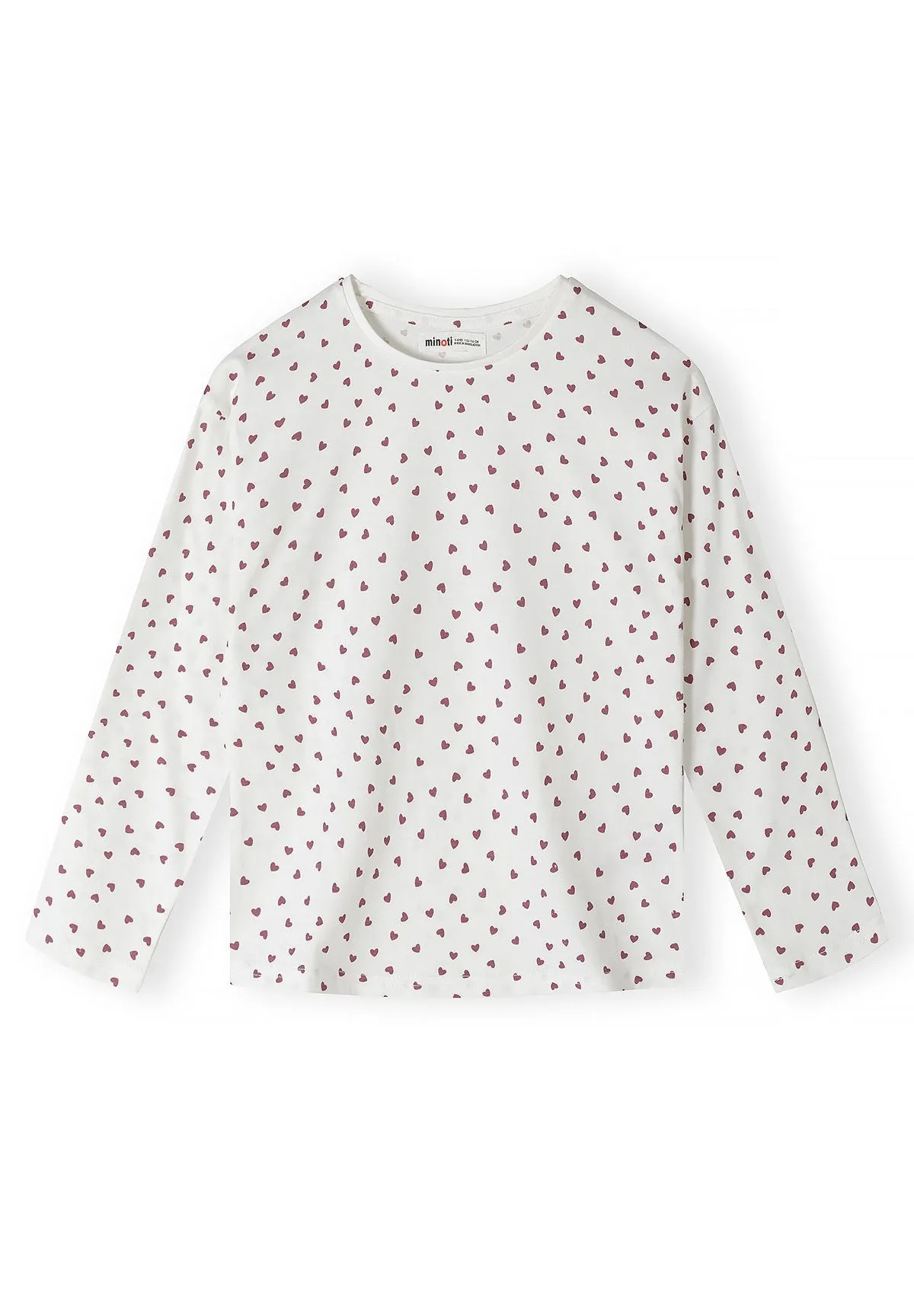 Minoti 45633 langærmet t-shirt 5-pak bomuld