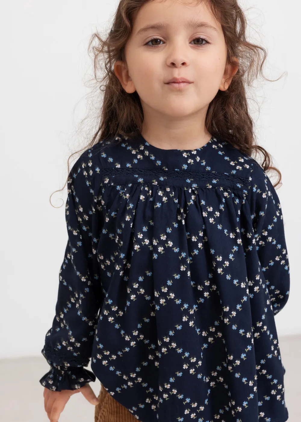 MarMar Tuka LS bluse French Flower viskose blomst