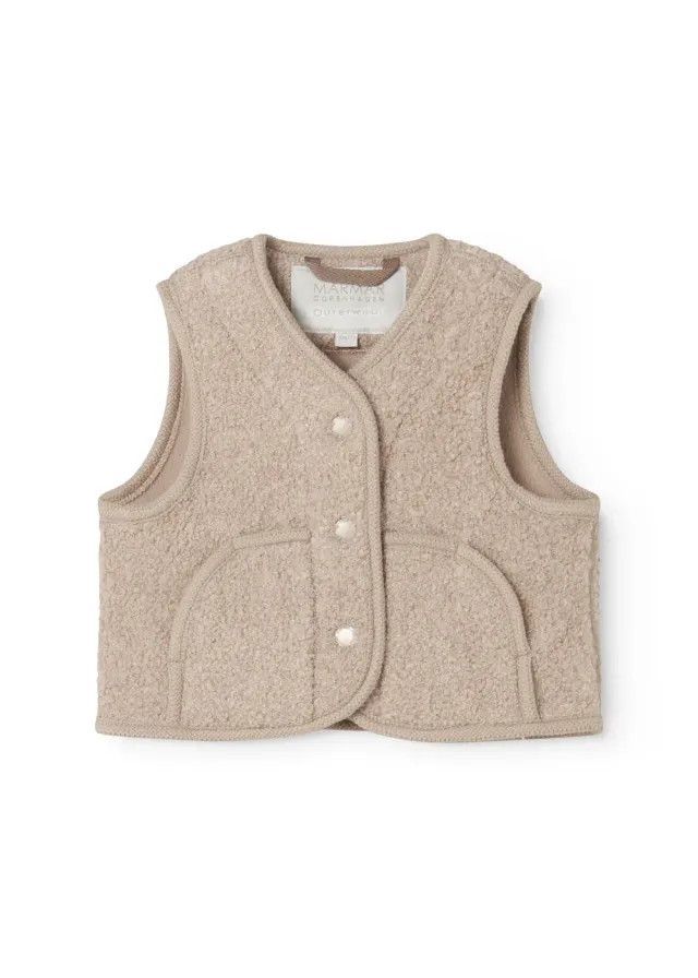 MarMar Copenhagen Ollas Waistcoat vest Muddy teddy