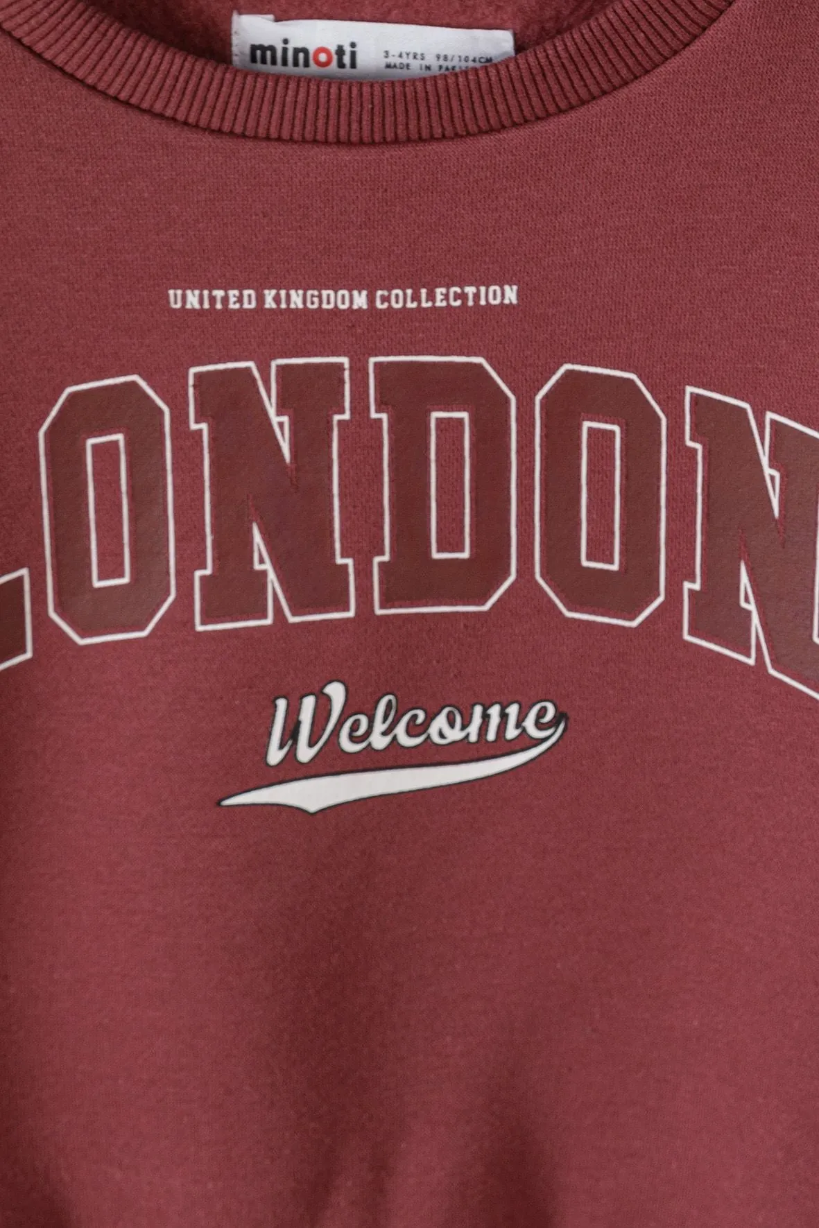 Minoti 39731 sweatshirt mauve London pige bomuld