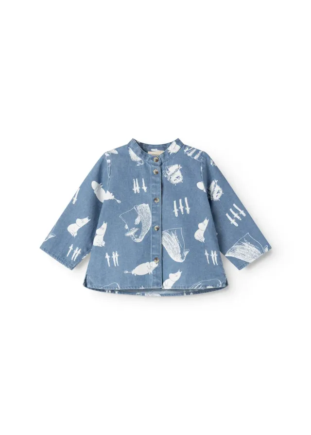 MarMar Copenhagen Tomi B skjorte Moomins denim