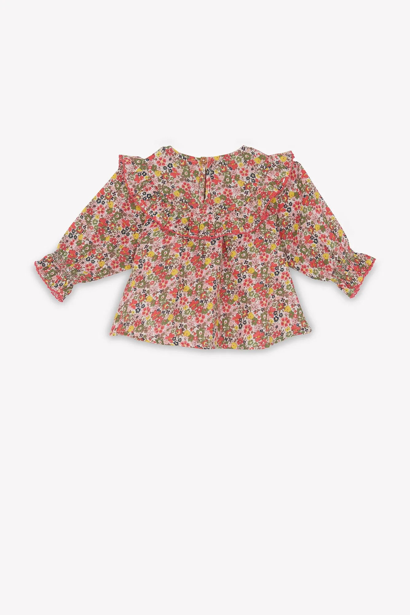Bonton Minette Meadow bluse blomstret double gaze