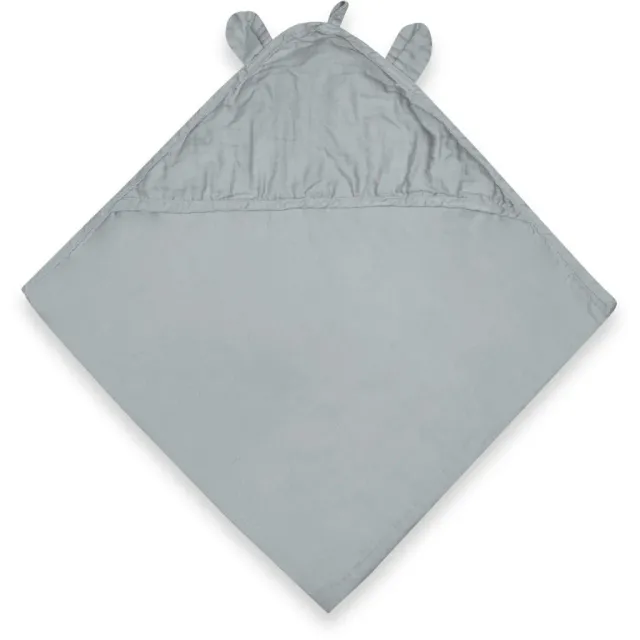 nuuroo Danila baby håndklæde med hætte 70x70 dusty blue