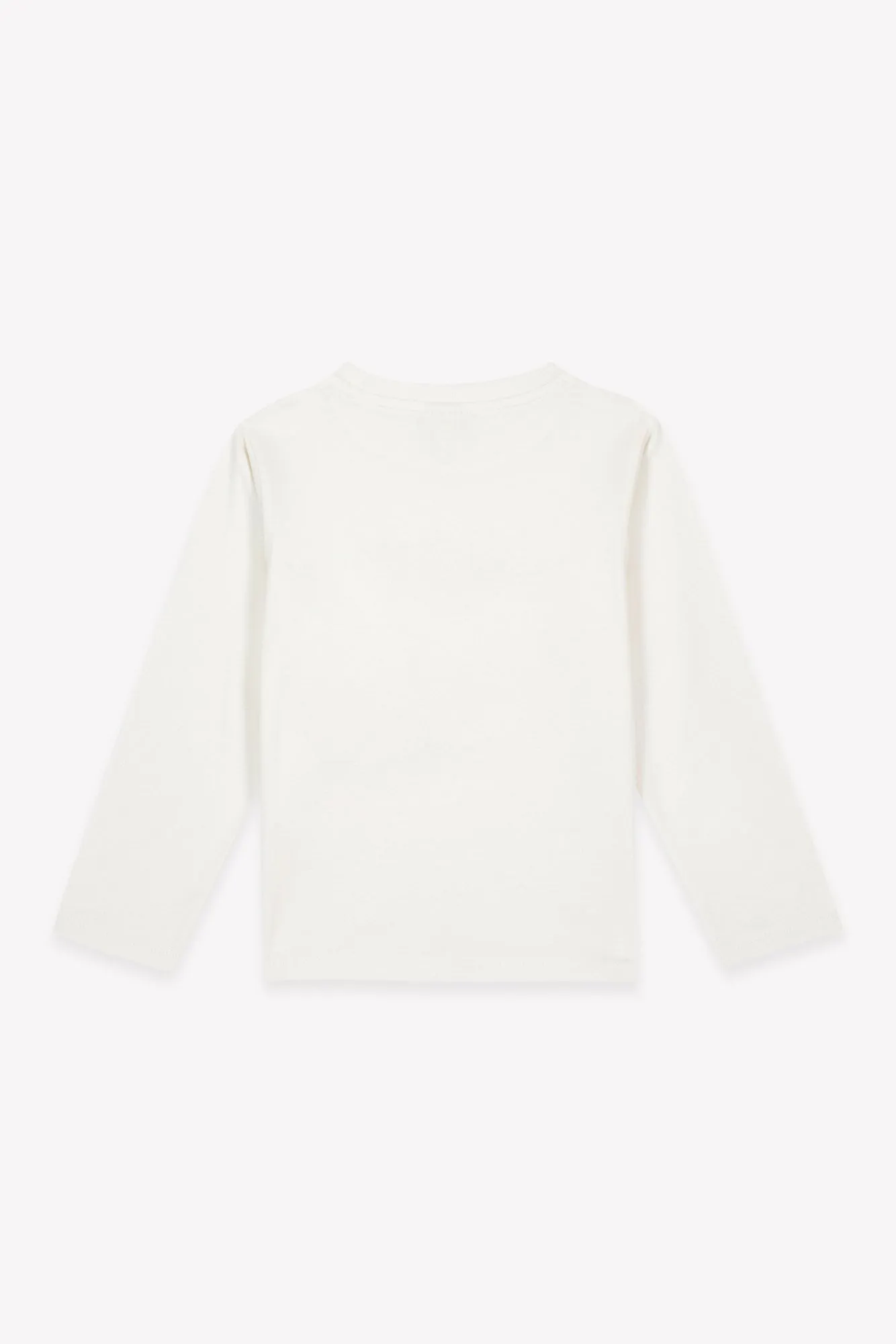 Bonton Taxo K7 langærmet T-shirt ecru bomuld