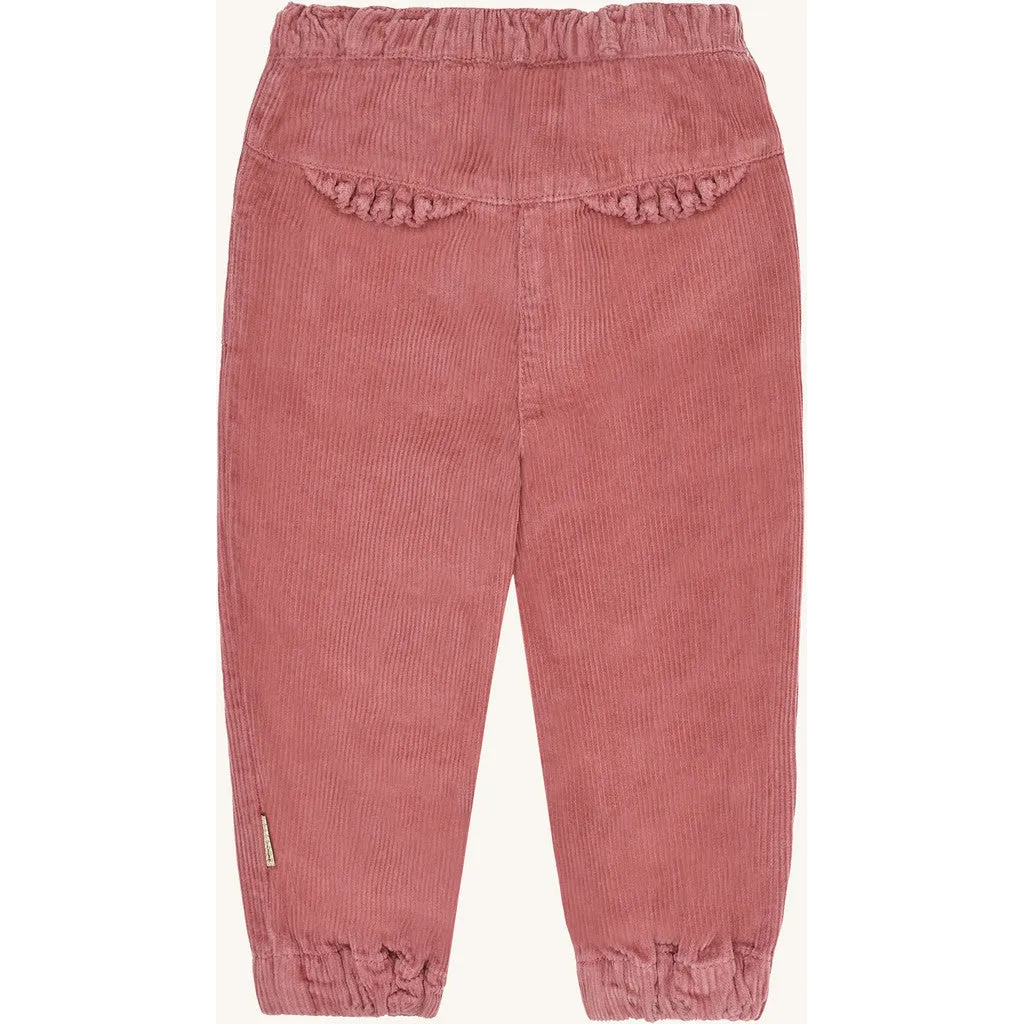 Hust & Claire Tammy fløjlsbukser Dry Rose bomuld
