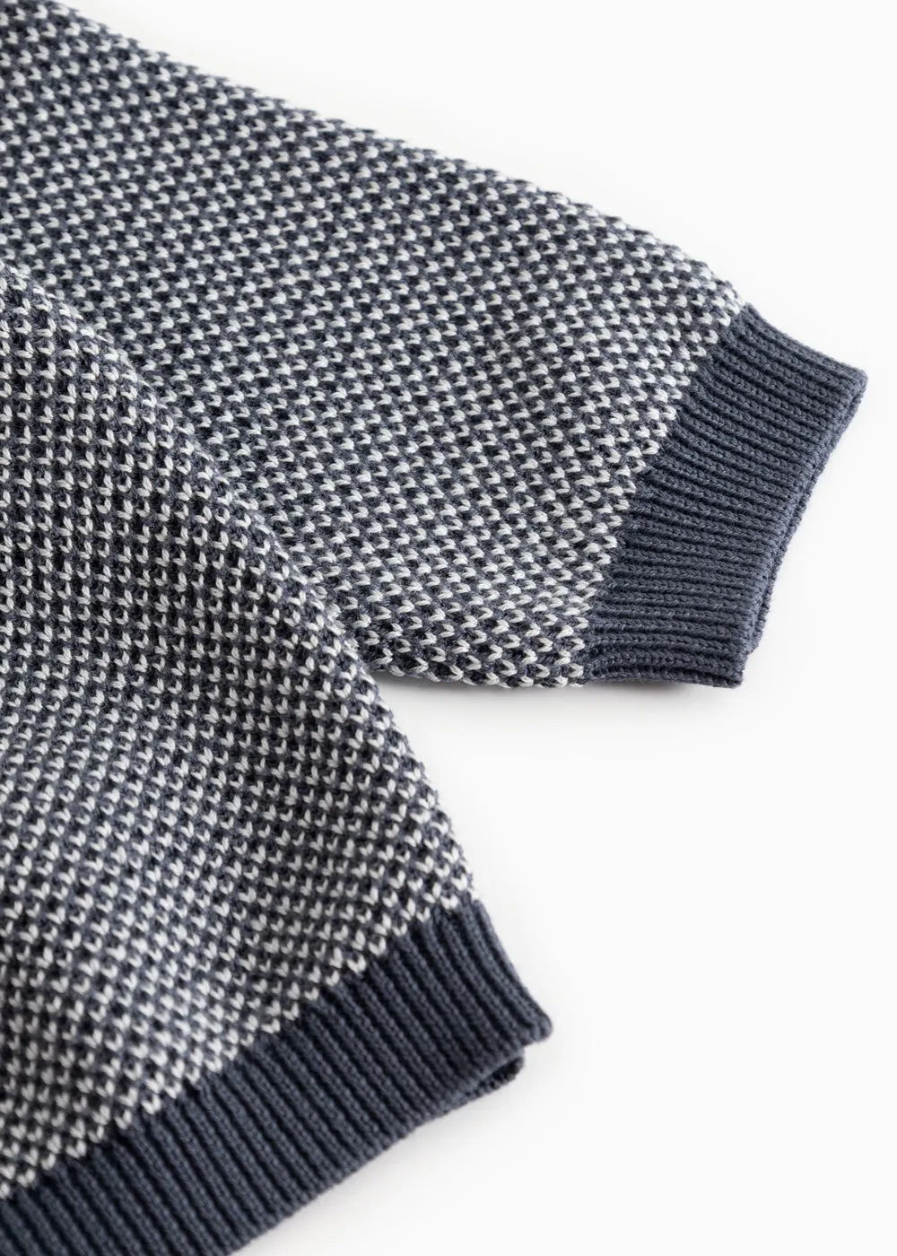 MarMar Taki strikcardigan Blue Mix økologisk
