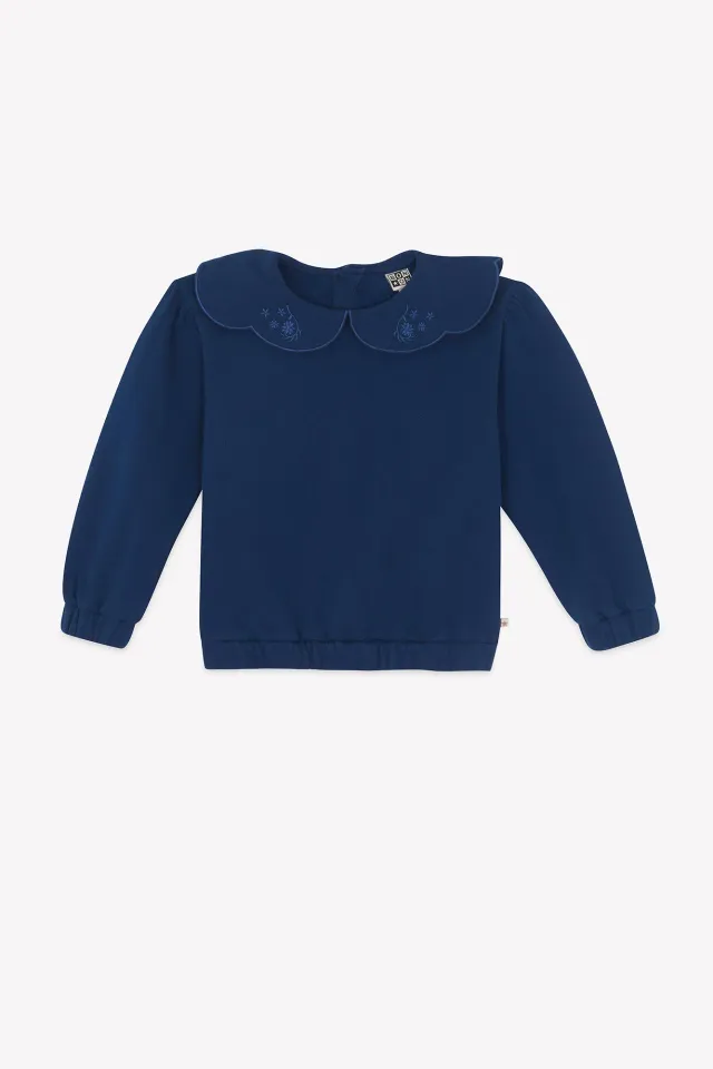 Bonton Martine sweatshirt blå pige bomuld