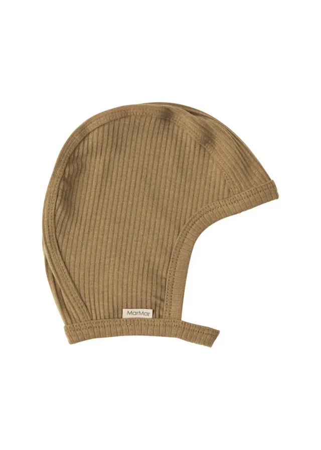 MarMar Copenhagen Hoody hjelm Dark Bronze rib økologisk