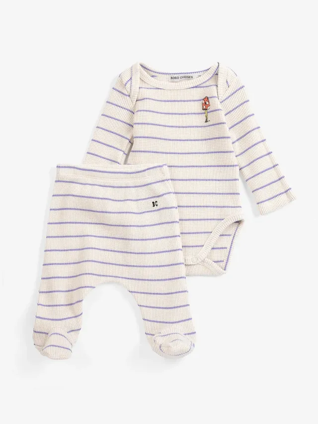 Bobo Choses Mush Monster gavesæt stribet 6 mdr øko