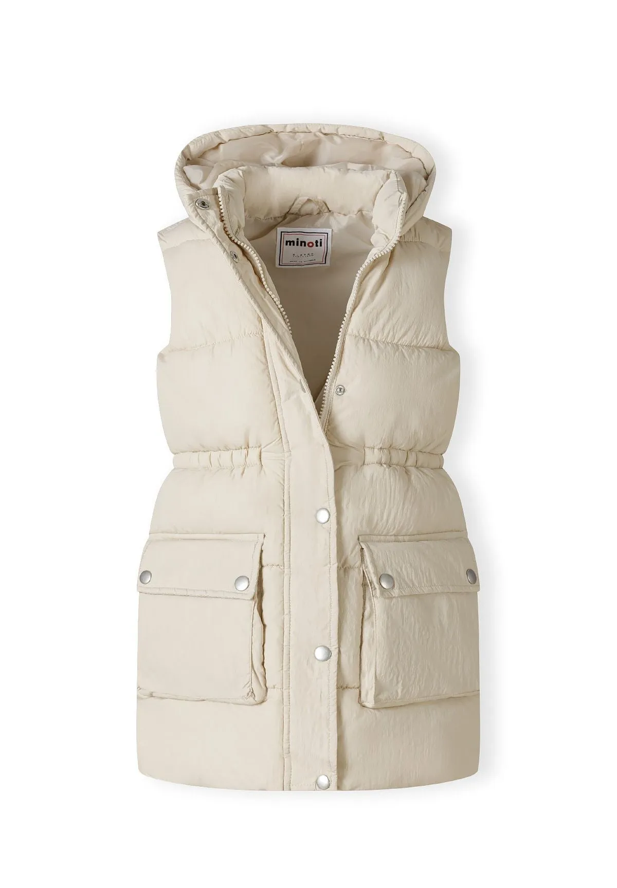 Minoti 41189 vest creme piger quiltet