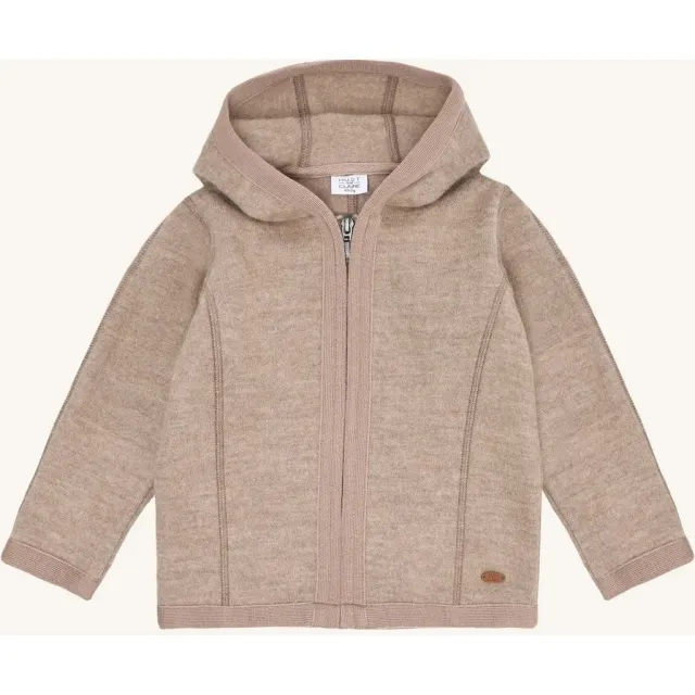 Hust & Claire Ebba Boiled Wool jakke Biscuit merino