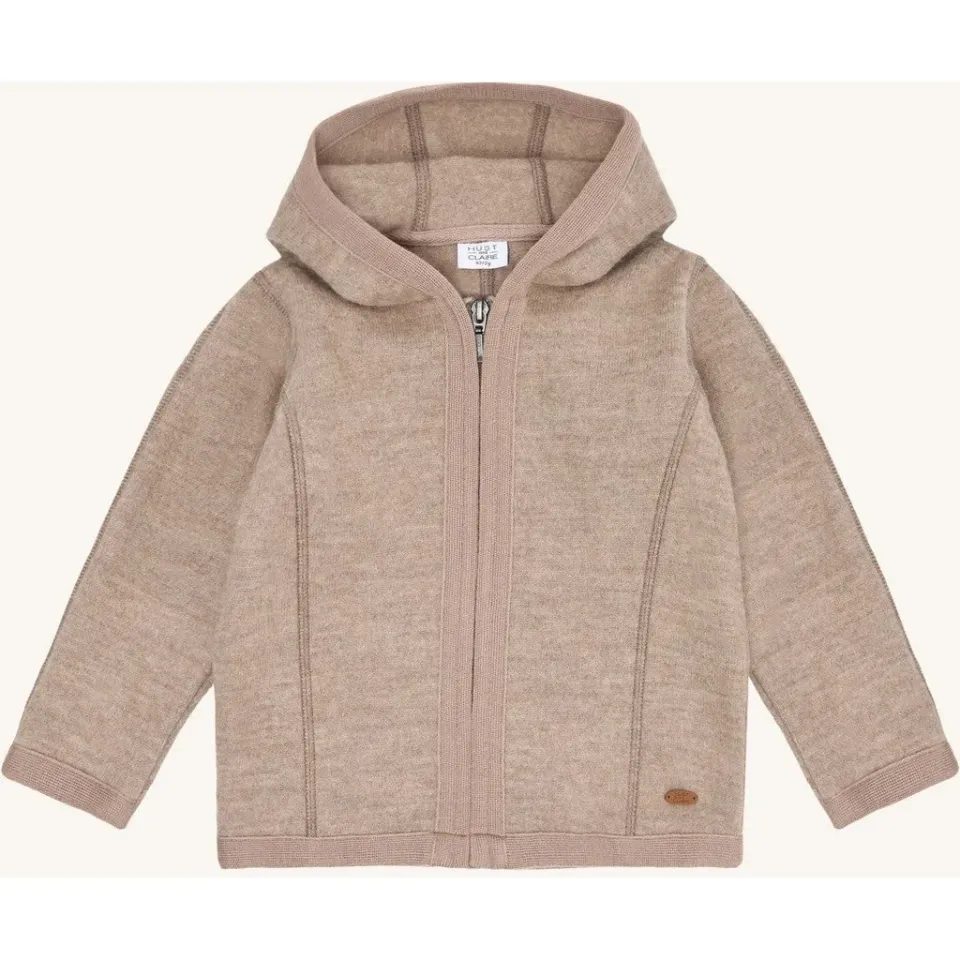 Hust & Claire Ebba Boiled Wool jakke Biscuit merino