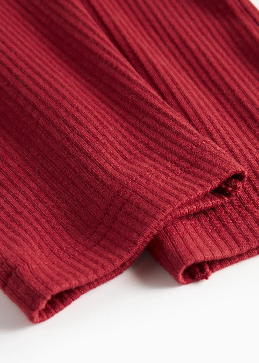 MarMar Pico babybukser Hibiscus Red rib modal