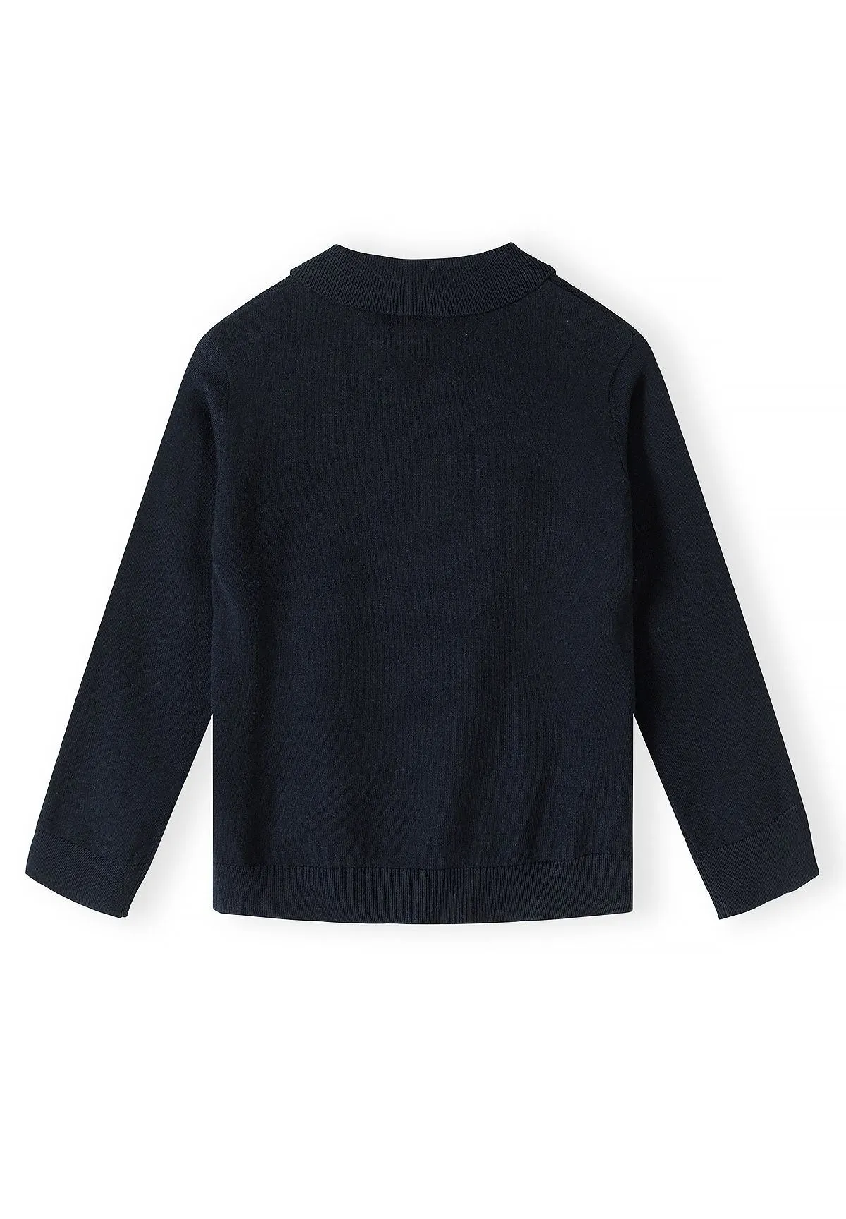 Minoti 45570 sweater navy polokrave til drenge