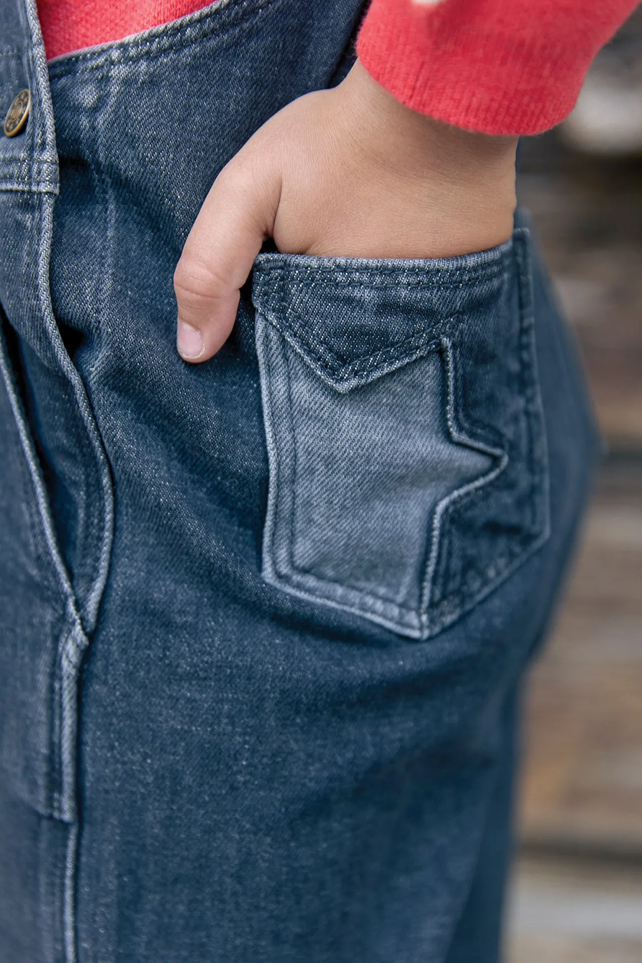 Bonton Moka Denim Gris smækbukser grå