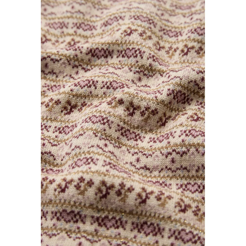 Hust & Claire HCCamilla Nordic cardigan Old Beige Melange