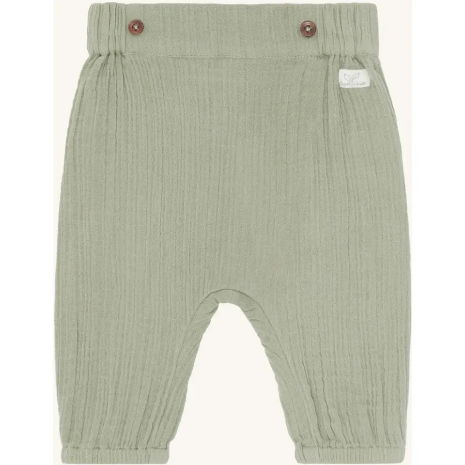 Hust & Claire HC Thicco Muselin bukser Light Green muselin