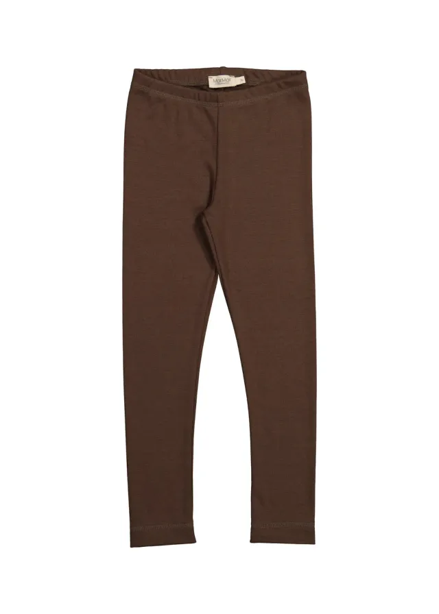 MarMar Copenhagen Base Leg leggings Deep Choco uldfri