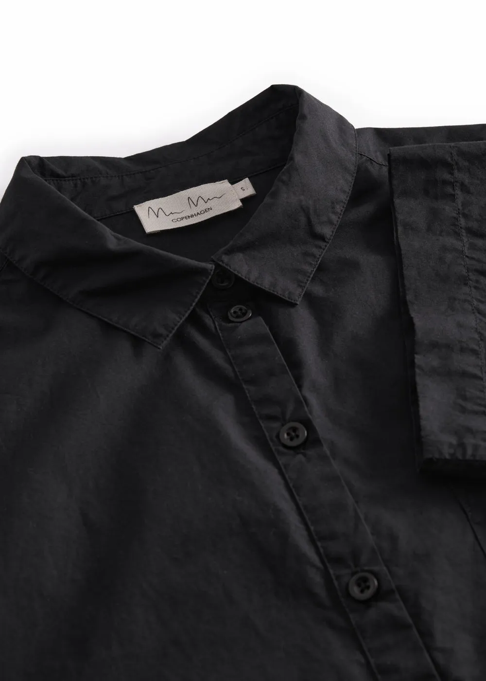 MarMar Copenhagen Tatum S W skjorte black poplin S-XL