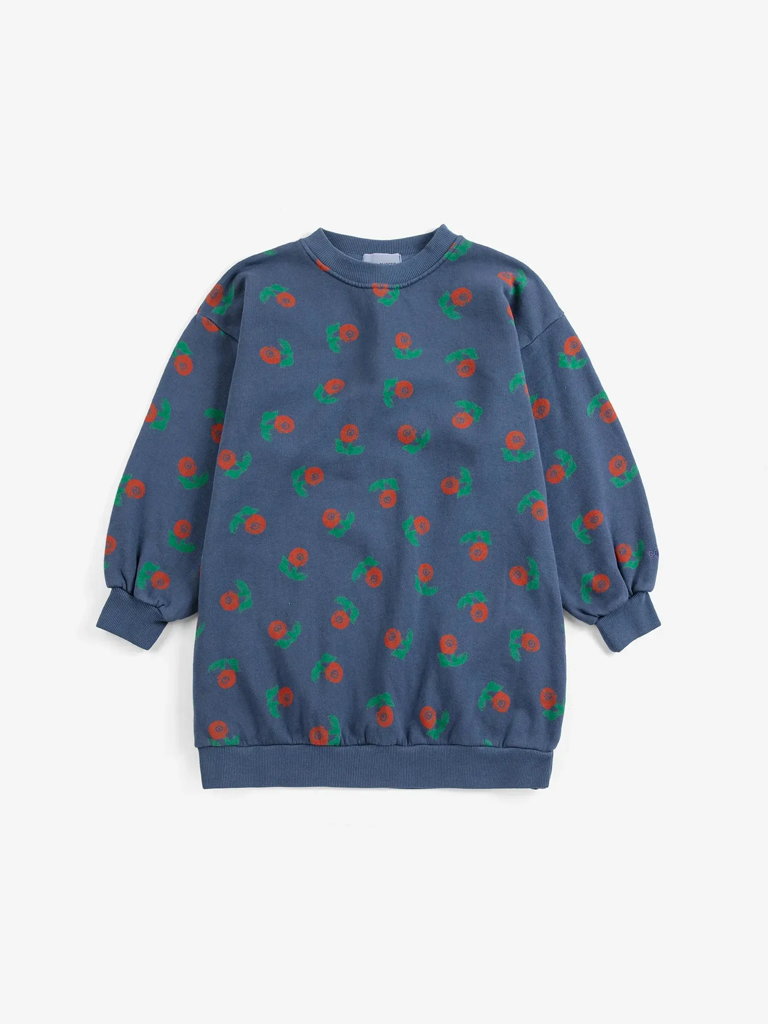 Bobo Choses Stamp Bloom sweatshirt kjole navy 2-13 år