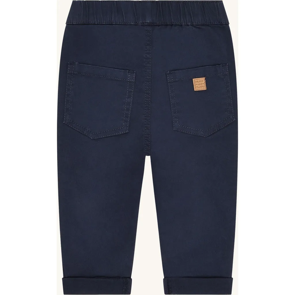 Hust & Claire HC Timon Twill bukser More Navy bomuld