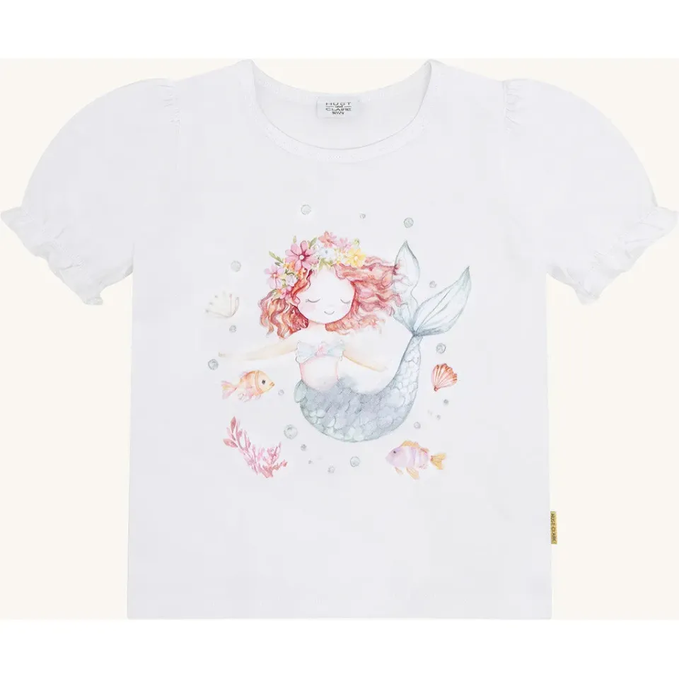 Hust & Claire HCAlma Mermaid T-shirt White bomuld